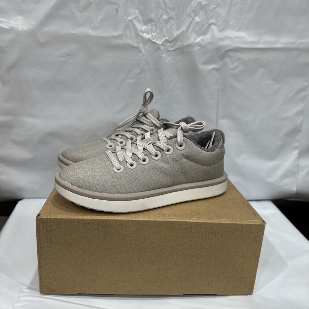 Allbirds Wool Piper Woven Sneaker Women's US 5 Gray Lace-Up Casual Shoes EBS735
